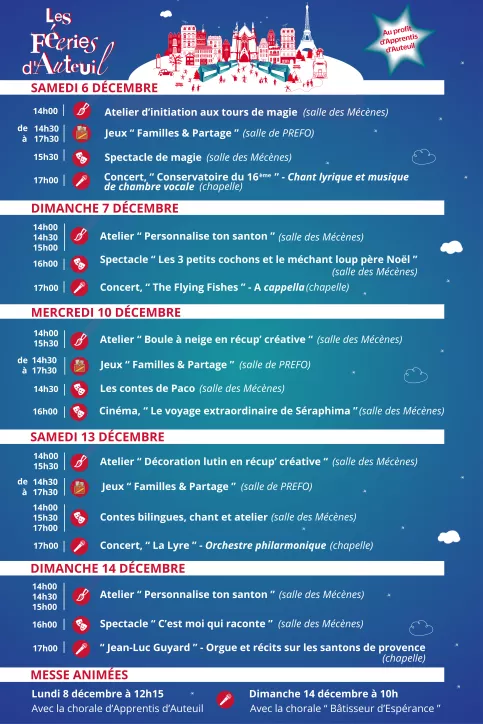 Programme jour par jour